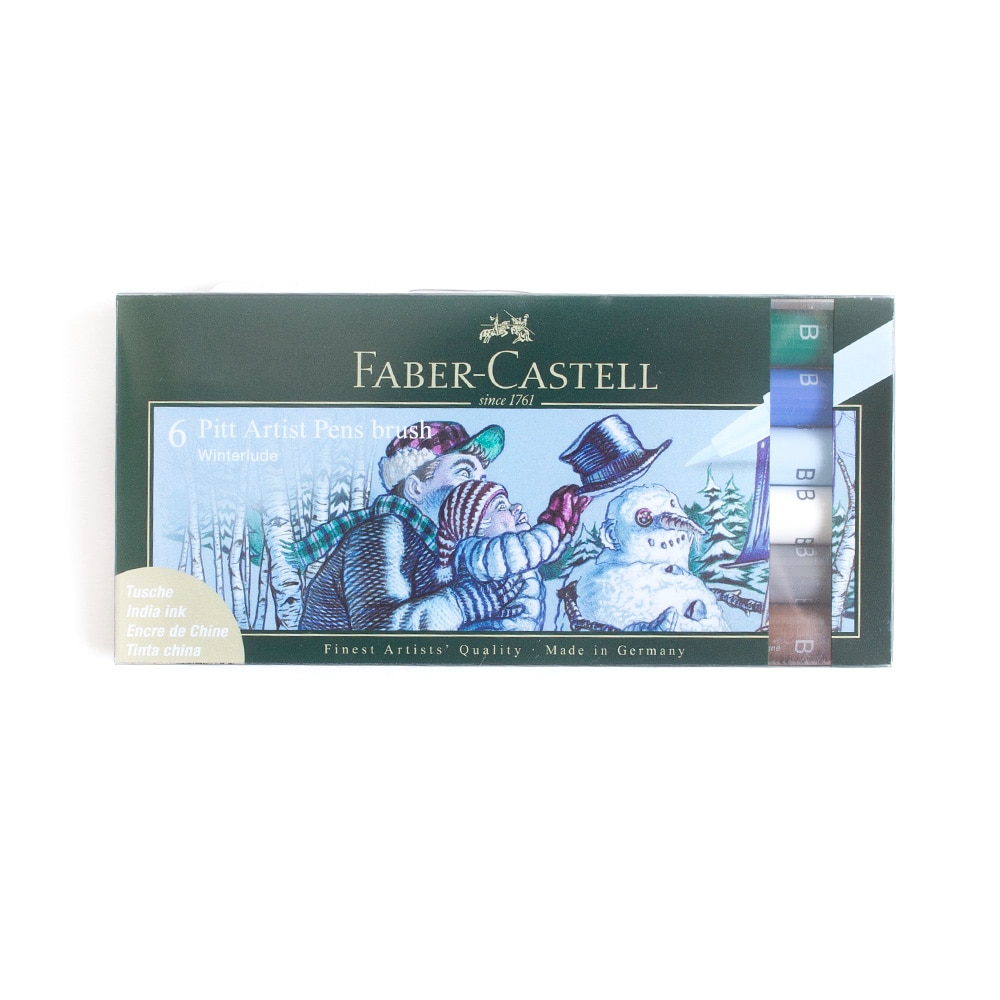 Faber-Castell, Marker Set, Art & School, 6 count, Pen Wallet, 710033